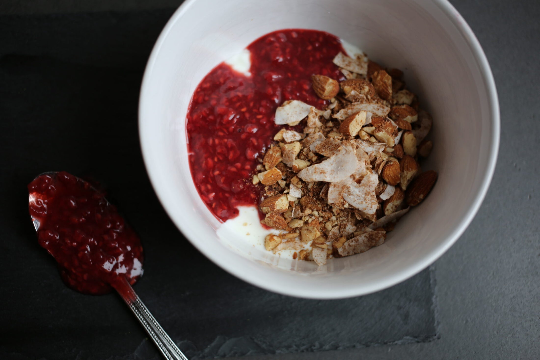 Coconut Yoghurt with Berry Coulis & Granola