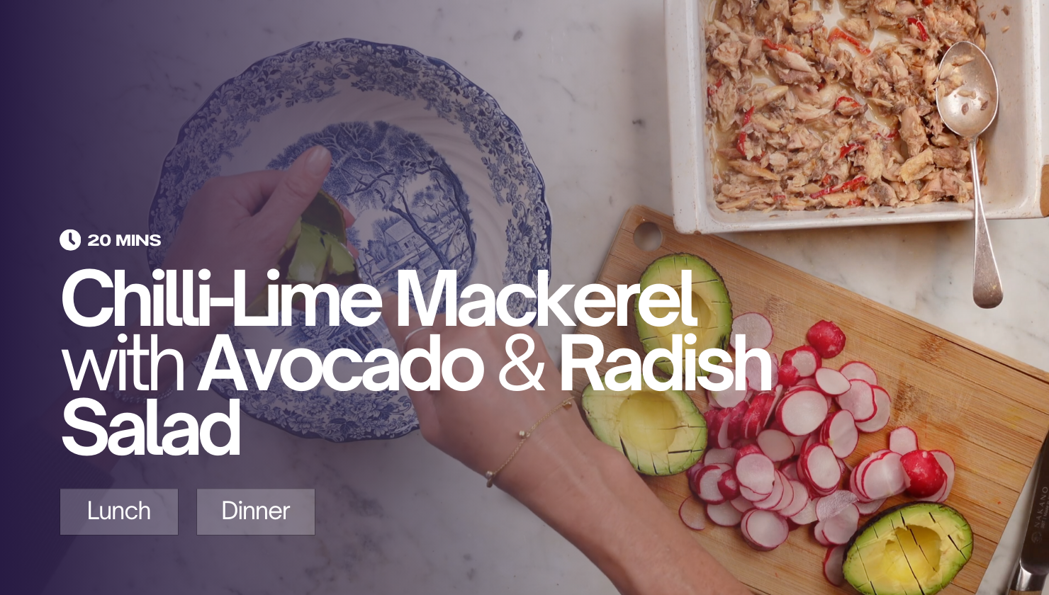 Chilli-Lime Mackerel with Avocado and Radish Salad