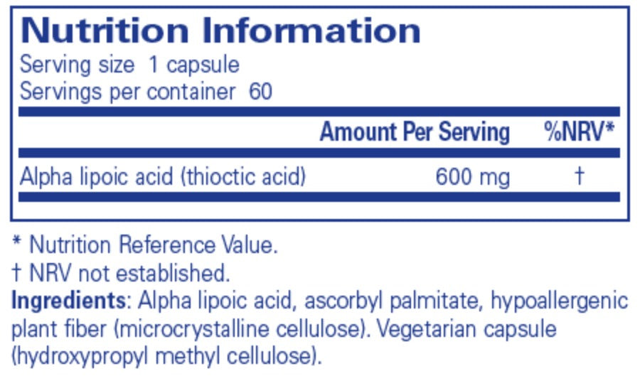 Alpha Lipoic Acid 600 mg