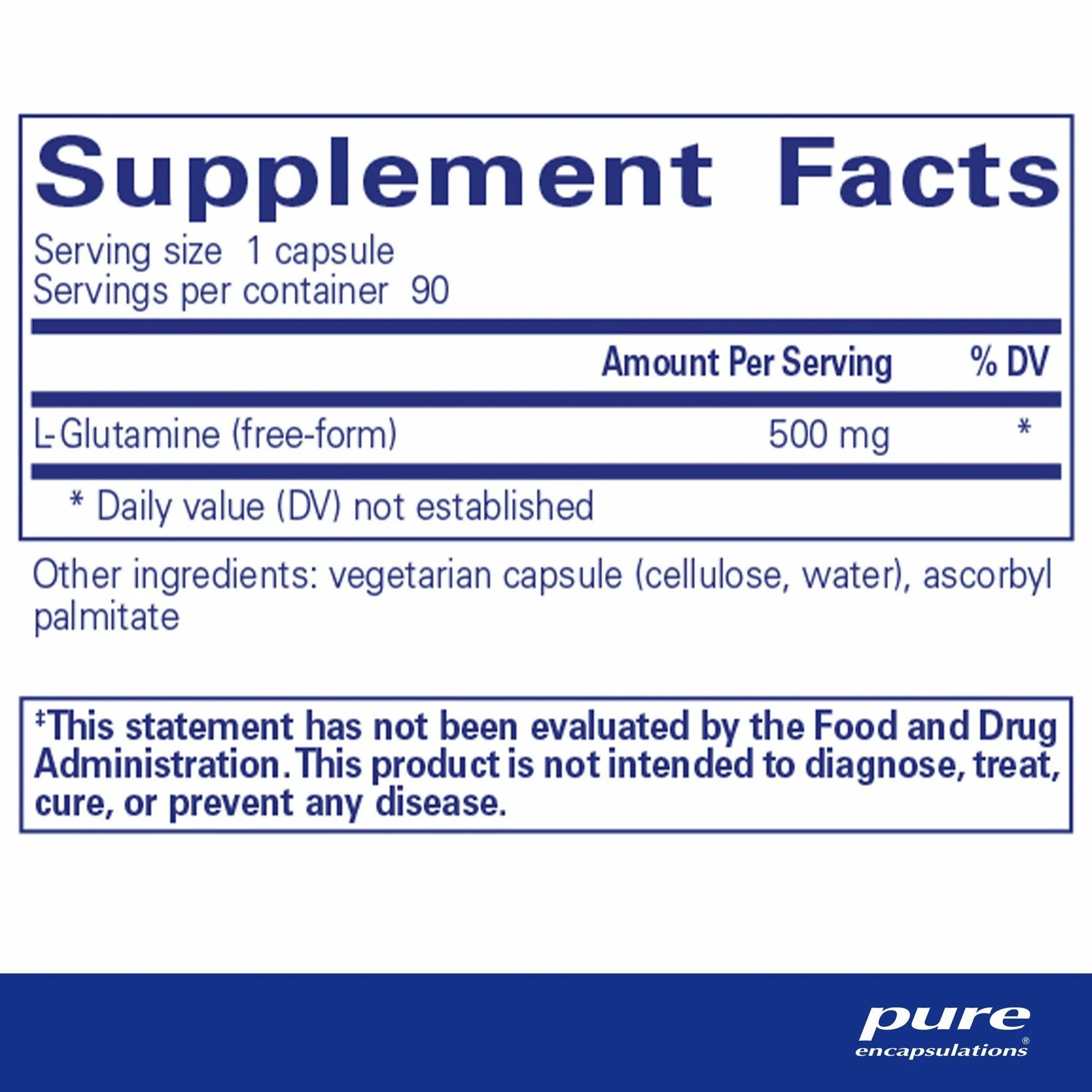 L-Glutamine 500 mg